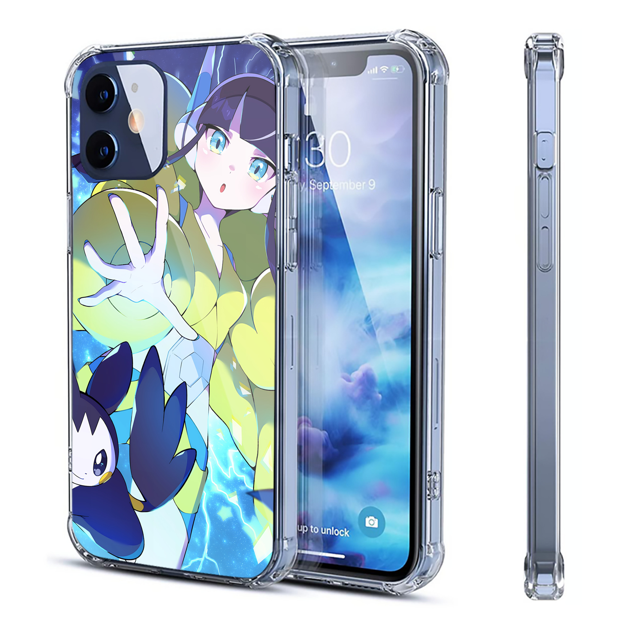（画像用） ポケットモンスター Pokémon 【iPhone 12シリーズ対応】透明スマホケース（クリアソフトケース）